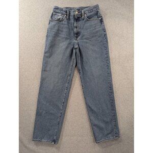 Madewell Jeans Womens 27 Blue High Rise Tapered Leg Denim 5 Pocket Zip Fly